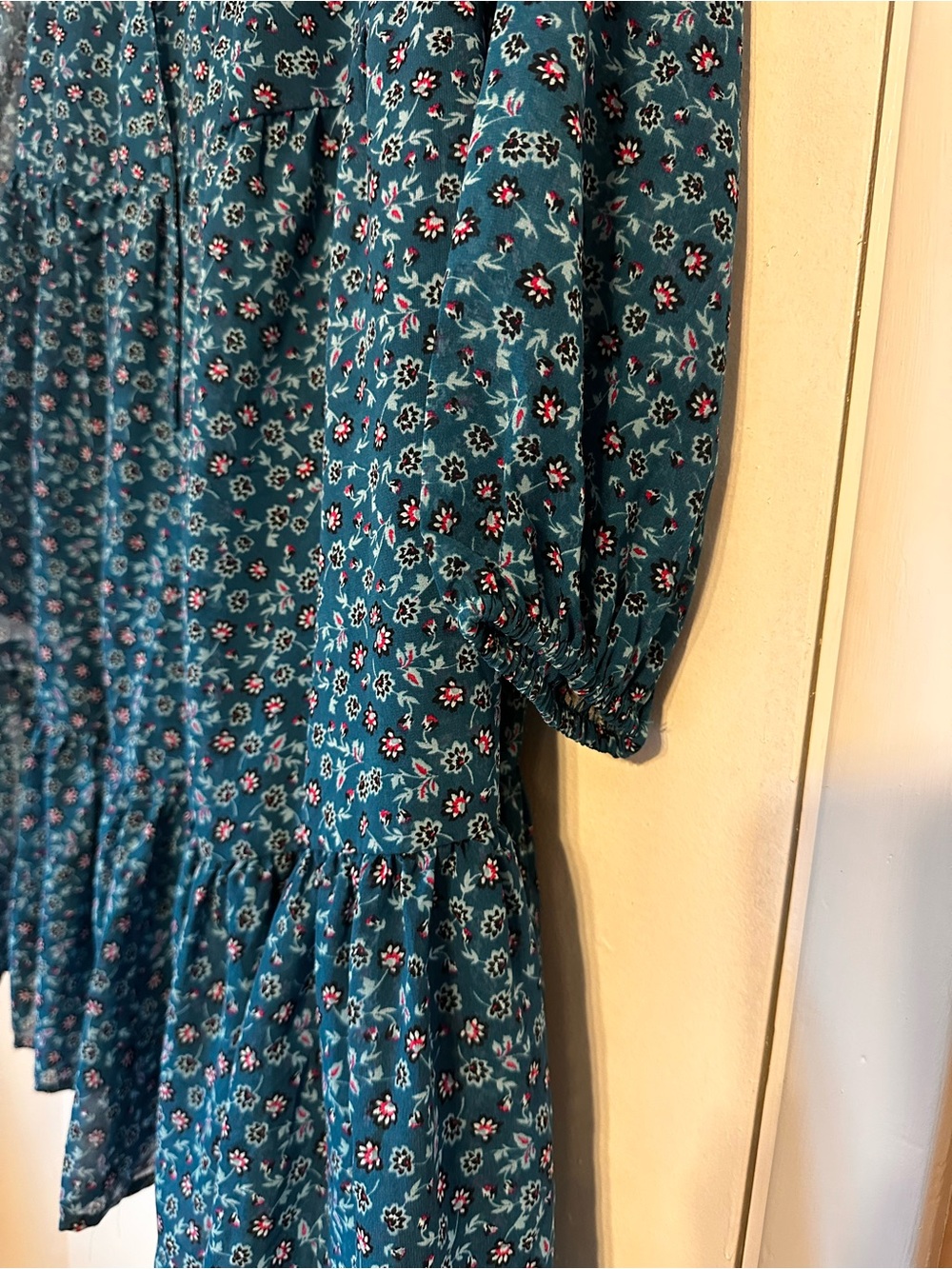 Studio Teal Floral Midi Dress - Picture 3 of 7